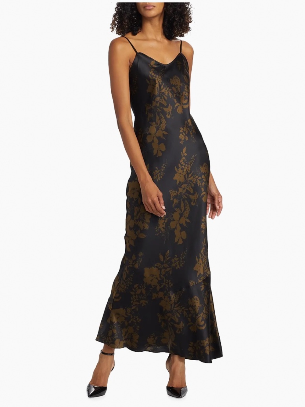 NWOT Reformation Parma Silk Maxi Slip Dress M Night Garden
